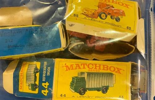 Matchbox cars in plastic 